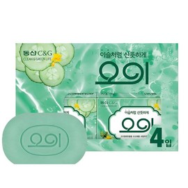 Dongsan C&G Cucumber Soap, 90g, 48 pieces / 동산씨앤지 오이 비누, 90g, 48개입