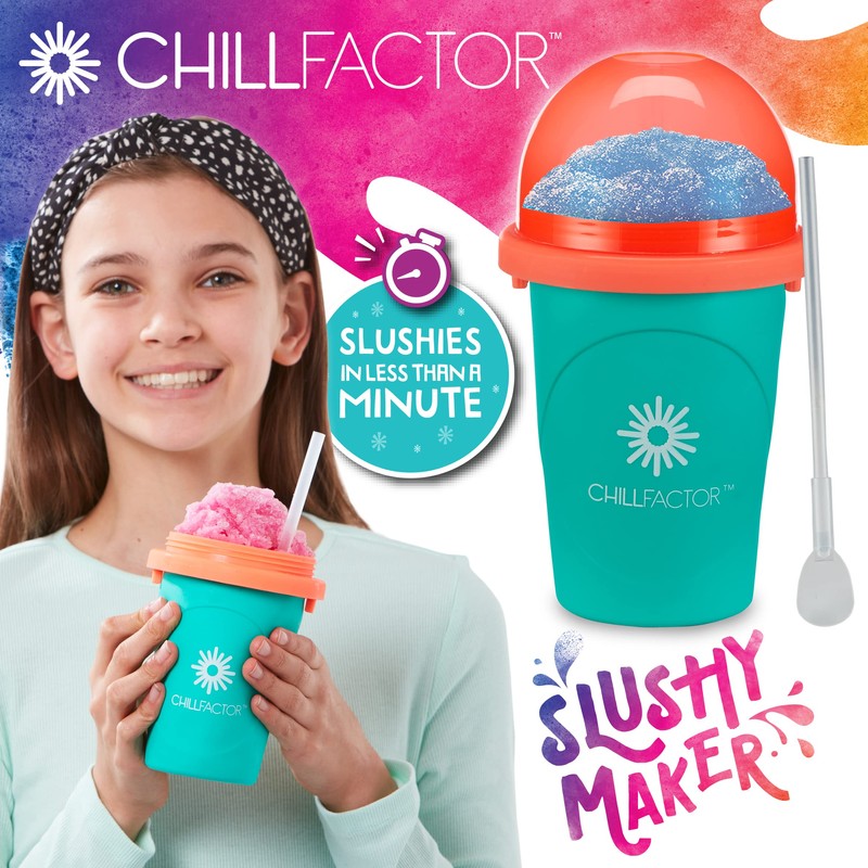 ChillFactor slushy maker Neon Green - Reusable slushy maker cup,