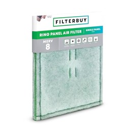 Filterbuy 24x25 Ring Panel Air Filter, 3-Ply MERV 8 HVAC AC Furnace Filters Replacement (1-Pack)