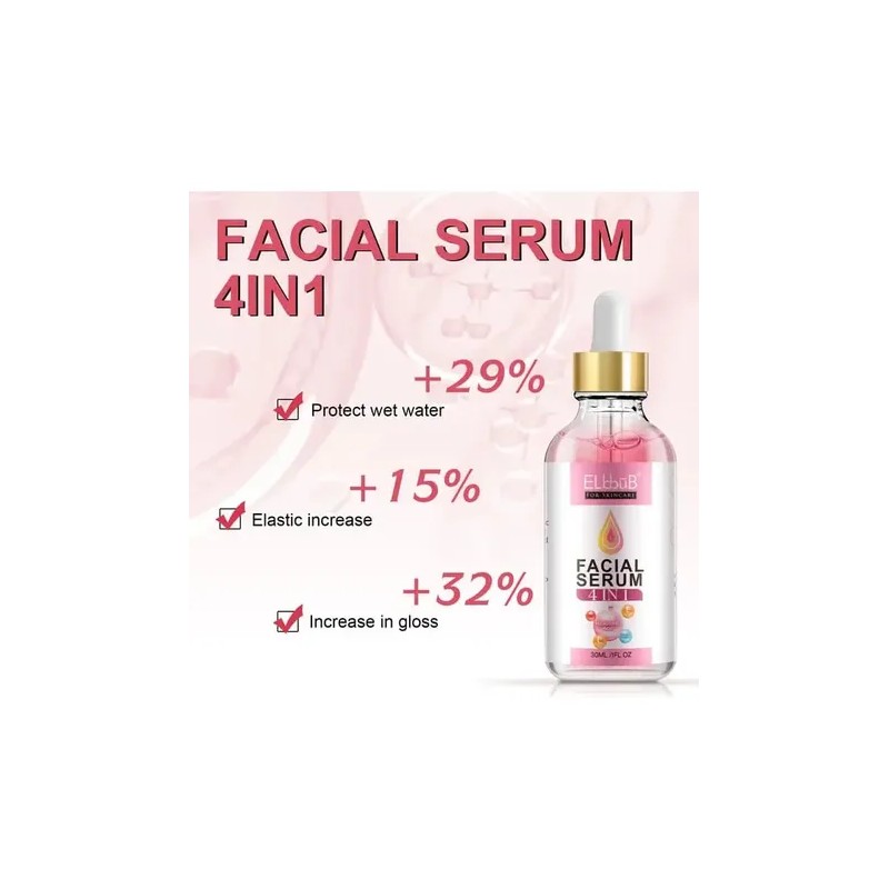 Suero Facial 4 En 1 Ácido Hialurónico Vitamina C Y