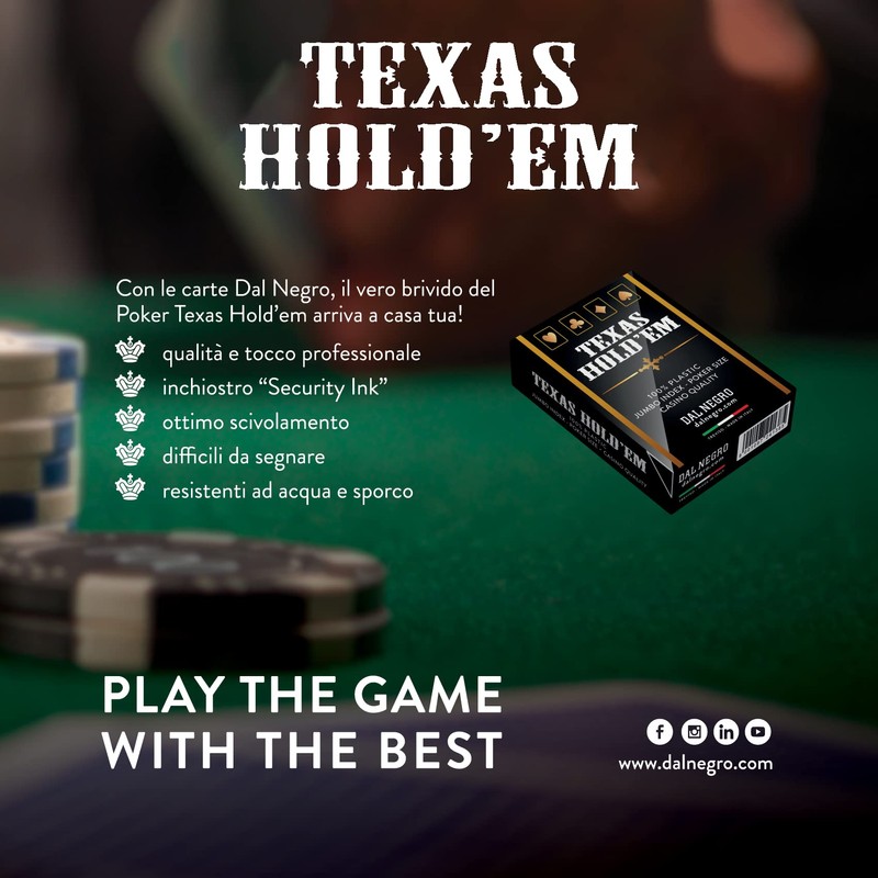 Dal - 24138 Texas Hold'em Casinò Quality Retro Black