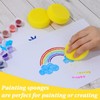 6 Pieces Painting Sponge, Synthetic Art Sponge, Round Sponge Set,