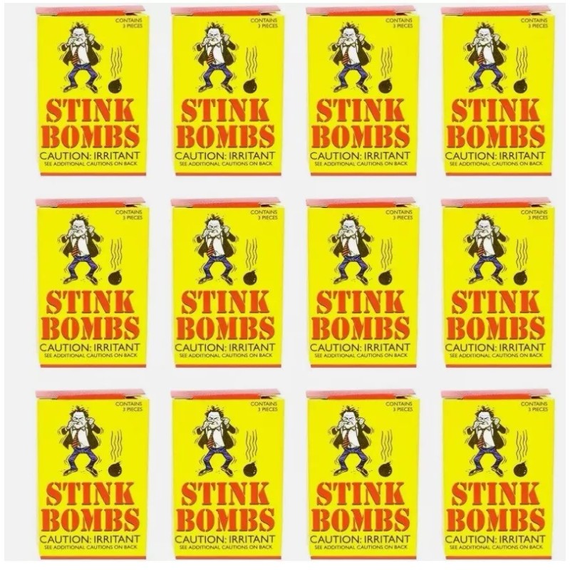 The Gag 36 Stink Bombs - Glass Vials Rotten Eggs