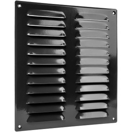 Vent Systems 10" x 11" Inch (Overall Dimensions) - Black - Air Vent Cover - Metal Air Return Grill with Built-in Protection Mesh - HVAC Vent Duct Cover for Home Improvement