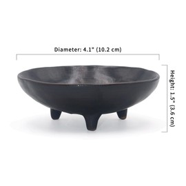 Amitofo Prayer Offering Ritual Bowl Plate Great for Use Religious Spiritual Gifts （Black Tree Life）