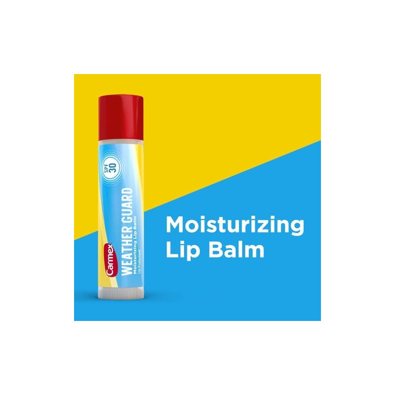 Carmex Weather Guard - Bálsamo labial hidratante, SPF30, 0.15 onzas