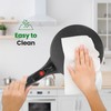 Nutrichef Electric Crepe Maker | 8-inch Nonstick Cooktop with On/Off