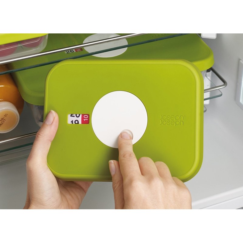 Joseph Joseph Dial Storage Container with Datable Lid, Green, 0.7