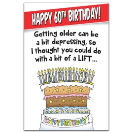 60th Birthday, Greetings Card, Funny Birthday Card For Him, Birthday Card Male Funny, Happy Birthday Card For Him, Birthday Card Him Funny, Funny Birthday Card For Men