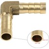 5pcs 8mm Brass Barb Elbow 90 Degree Male Thread Connector