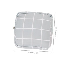 Minkissy 9pcs Toiletry Bags for Women Cartoon Pattern Zipper Sanitary Pad Storage Bags Jewelry Coin Purses