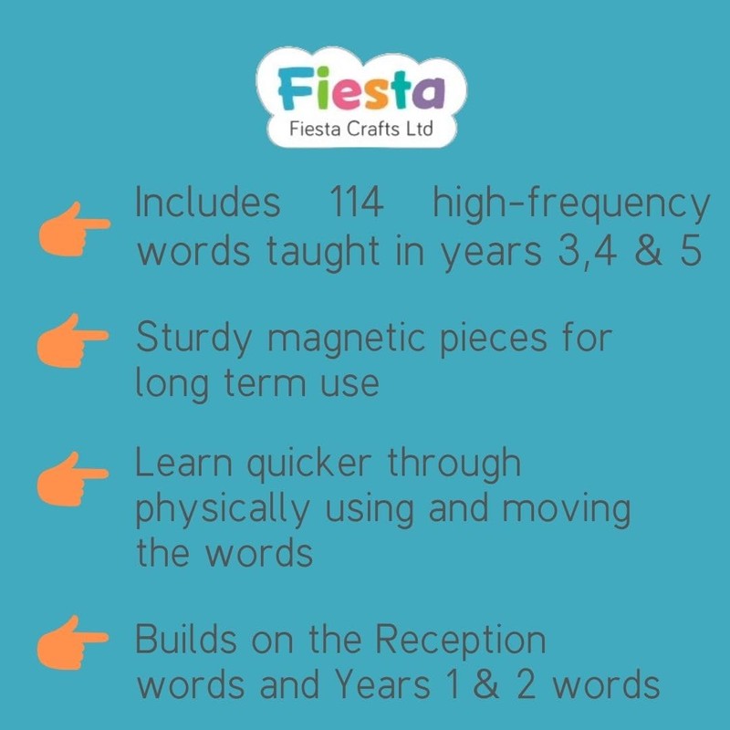 Fiesta Crafts Magnetic Words - School Years 3 & 4