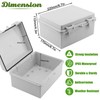 Sunnyglade ABS Plastic Dustproof Waterproof IP65 Junction Box Universal Durable