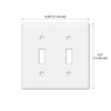 WIRESTER Double Gang Toggle Light Switch Plate/Wall Plate Cover -