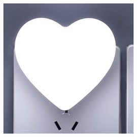 Cute Night Lights, Heart Shape Nursery Nightlight with Light Sensors, Auto Dusk to Dawn Sensor, Soft Warm White, Ideal Nightlight for Bedroom, Bathroom, Hallway, Kitchen (White)