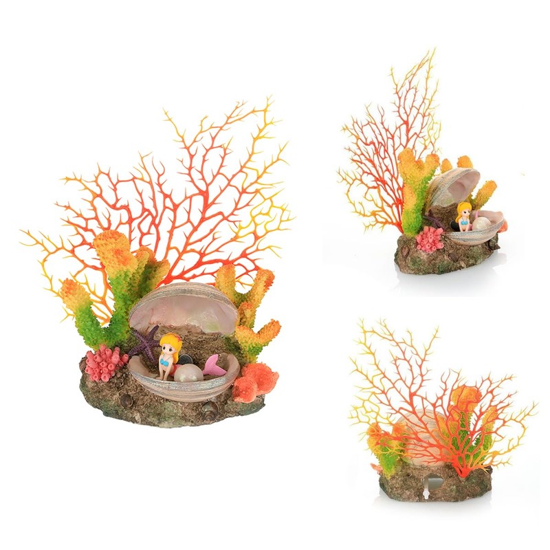 AIMALL Aquarium Resin Coral Decorations, Marine Simulation Micro Landscape for
