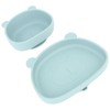 4pcs Children Plate Utensils Set Silicone Suction Bowls Set Toddler