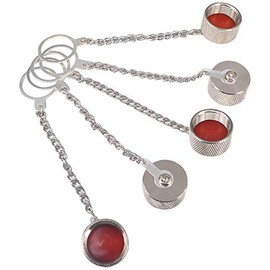 BOOBRIE 5-Pack UHF/N-Type Dust Cap UHF Dust Cap RF SO239 Connector Protective Cover with Chain N-Type Coax Cap for N-Type Female Adapter UHF Coax Cap for SO-239 UHF Female Adapter Nickel-Plated