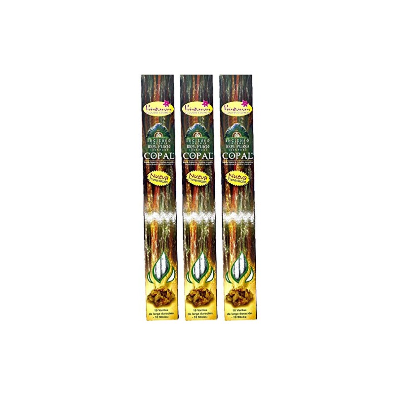Vrindavan Pack 3, Incienso Copal 100% Puro, con Resina Natural