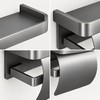 Toilet Paper Holder for Bathroom – Aluminum Alloy Self-Adhesive Wall