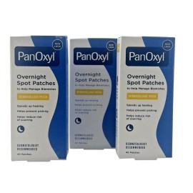 Parches PanOxyl PM Overnight Spot - 40 parches transparentes (paquete de 3) - 120 un.