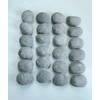Grey Gas Logs Ceramic Pebbles,24PCS Gas Fireplace Logs,Inside Fireplace Accessories,Ceramic