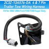 4 & 7 Pin Trailer Tow Wiring Harness Connector 2C3Z-13A576-DA
