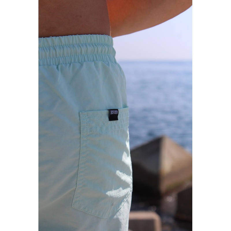 Surf Monkey Quick-Dry Men's Swimming Trunks Volley Shorts, aqua