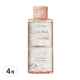 S-Nature Aqua Rice Lip & Eye Remover, 145ml, 4 pieces / 에스네이처 아쿠아 라이스 립 앤 아이 리무버, 145ml, 4개
