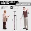 PARLORA Walking Cane for Women and Men, Collapsible, Lightweight, Sleek,