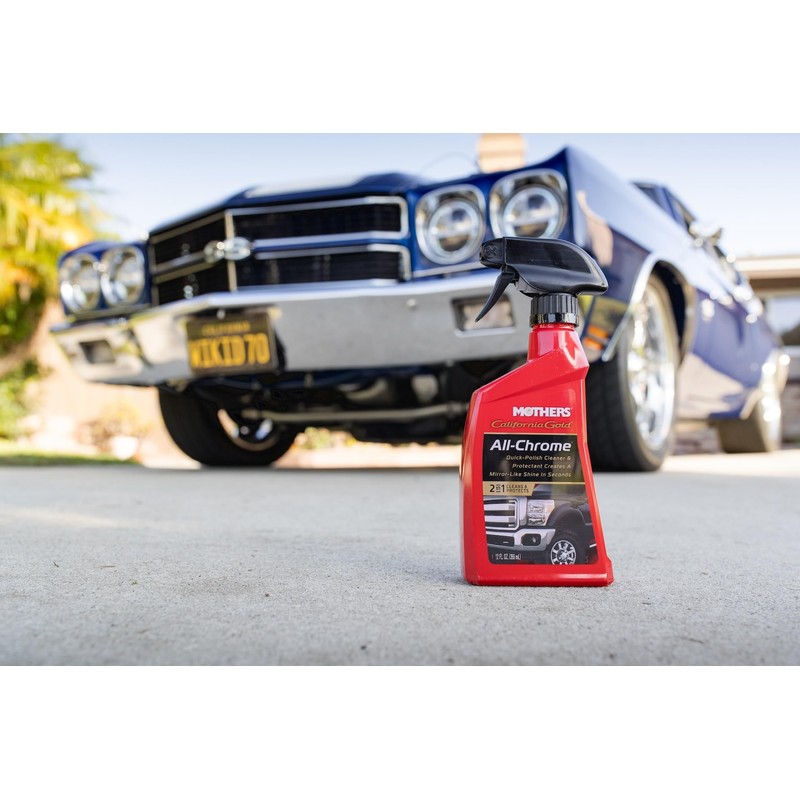Mothers California Gold All-Chrome, 12 oz. – Cleans & Polishes