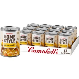 Campbell's Homestyle Chicken Noodle Soup, 16.1 OZ Can (Pack of 12)