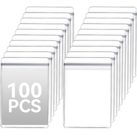 Chtaoxin 100 Small Plastic Bags, Reusable Food Bags, Clear PVC Ziploc Bags, Food Safe baggies, Small Ziplock Bags for Holding Jewelry Rings Earrings - 6x8cm