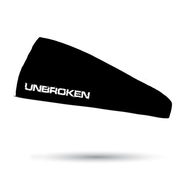 Bondi Band "Unbroken" Moisture Wicking 3" Headband, One Size, Black