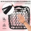 SKJJM Rete per Casco Moto, 2 Pezzi Rete Bagagli per