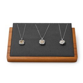 Oirlv Necklace Display Stand Wooden Necklace Storage Stand Pendant Organiser Holder