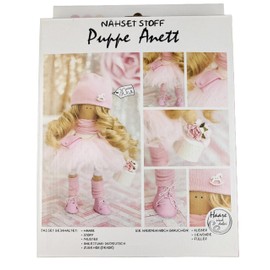 Sewing Kit Craft Set Doll for DIY, 30 cm Large, Dolls Sewing, DIY, Gift Idea for Crafters, Dressmakers, Tailors Set, DIY Sewing (Anett)