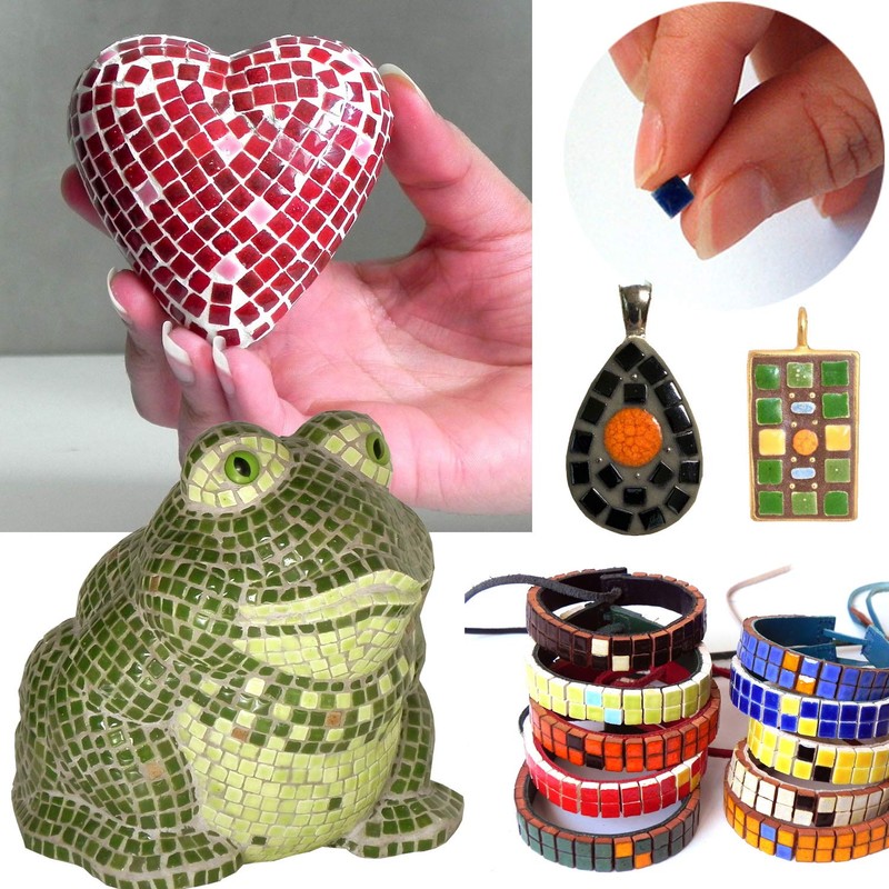 Mosaic Mini 5 mm Ceramic 500 Pieces Graphite Black WL01