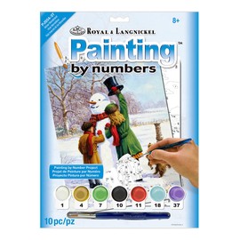 Royal & Langnickel 11 x 15 inch Winter Wonderland Pre-Printed Paint by Number Painting Set