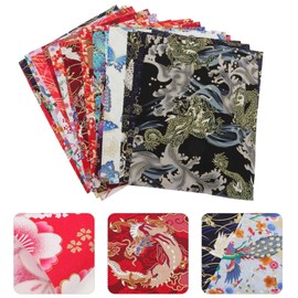 Ciieeo Japanese Quilting Fabric Japanese Fat Quarters Home Gadgets 30 Sheets Crafts Fabric Patchwork Printing Square Patchwork DIY Crafts Ornaments House Gadgets Floral Cotton Fabric