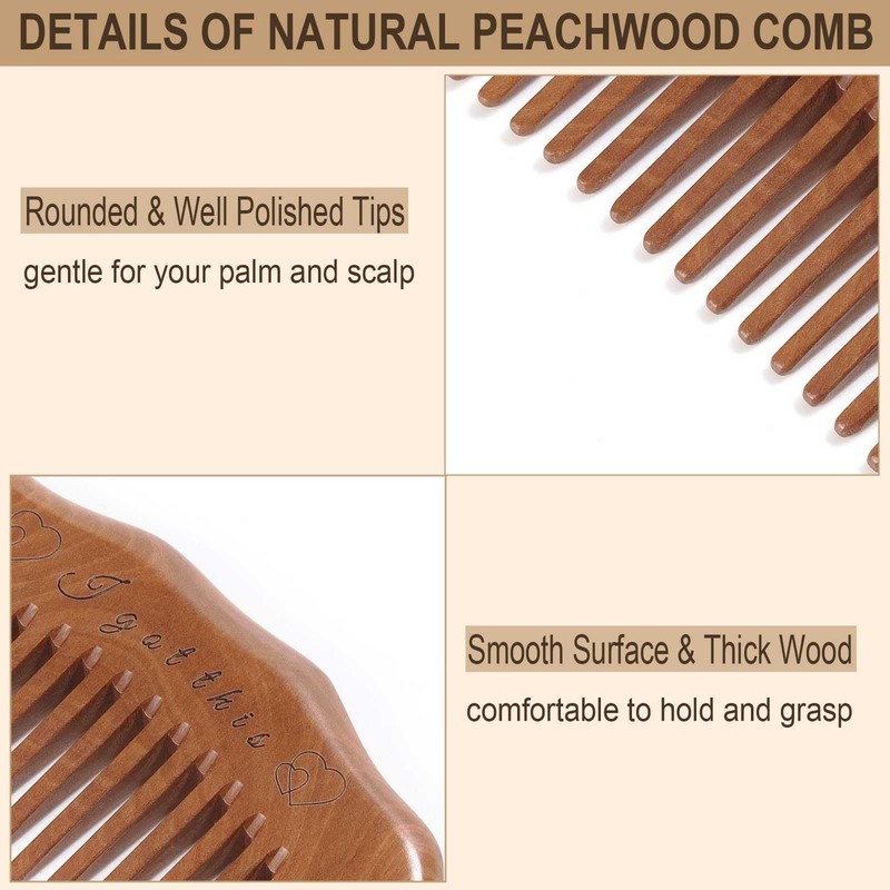 Moreinday 2 Pack Labor Comb with Wrist Strap, Birthing Comb
