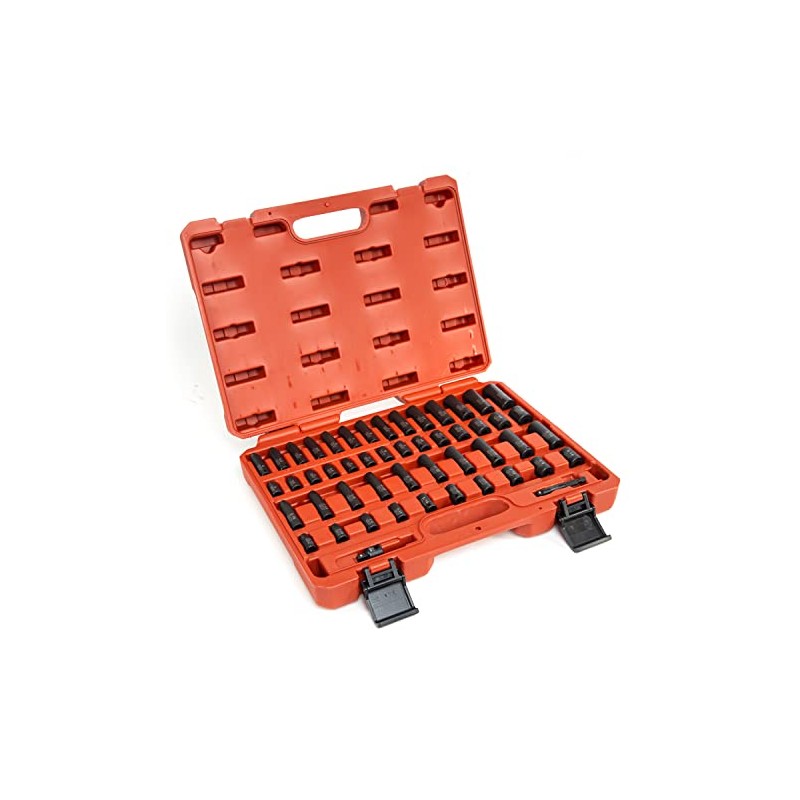 NEIKO 02436A 1/4 Drive Impact Socket Set 50 Piece Metric