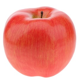 Gresorth 1pc Artificial Large Size Light Red Apple Fake Fruit Simulation Decoration for Home Kitchen Table Party Christmas Display - 16 cm