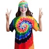 XonyiCos Hippie Costume for Men Women 60s and 70s colorful