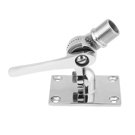 Adjustable Antenna Bracket - Marine VHF Antenna Mounts, Ratchet Mount, 316 Stainless Steel Adjustable Base Mount for Boat