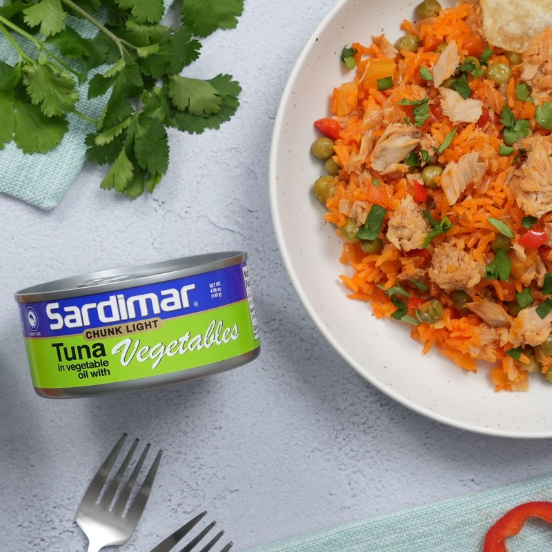 Sardimar Chunk Light Tuna ( Vegetables- Pack of 6 )