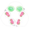 Outanaya 3pcs Fruit Cooling Eye Masks for PVC Reusable Eye