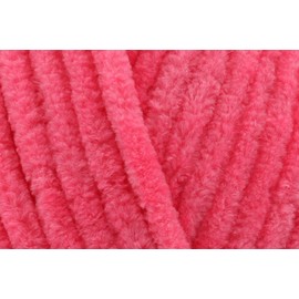 King Cole Yummy Chunky Crochet Yarn, 100% Polyester Plush Texture Knitting Wool for Blankets, Throws, Scarves & Shawls - 100g Balls - Disco Pink (4740) - Pack of 3