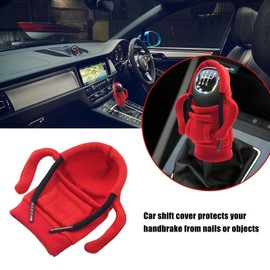 Unifizz 2 Pcs Car Gear Shift Knob Hoodie Cover, Mini Hoodie Stick Universal Automotive Interior Accessories