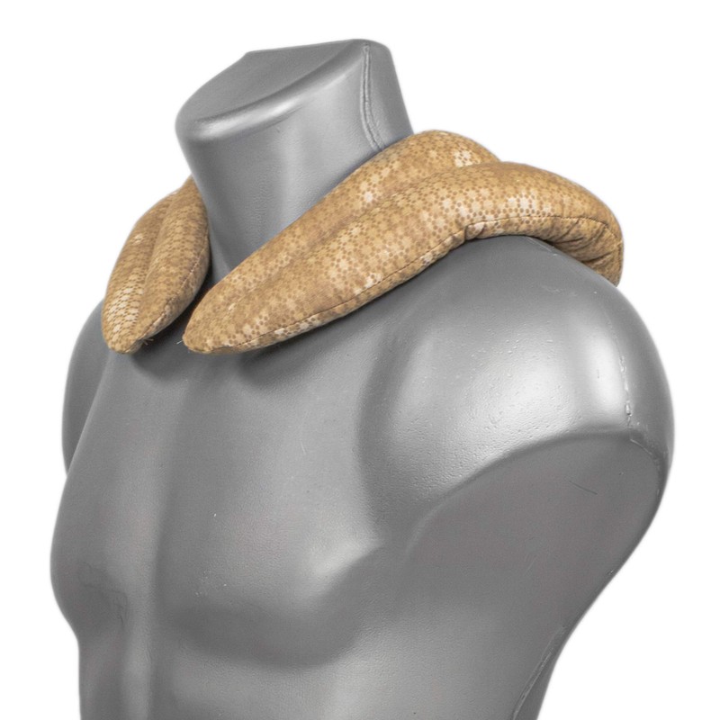 Grain neck pillow with chambers batik gold Batik gold